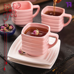 فنجان نعلبکی سرامیکی (کائولین کارانا)